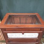 Vintage Vitrine Toonbankkastje Theekastje Oud Kastje Display thumbnail 7