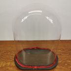 Antieke Vintage Grote Glazen Ovale Stolp 511 thumbnail 4