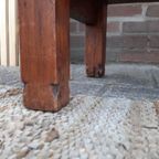 Robuuste Teak Houten Side Table Haltafel Landelijke Sidetable thumbnail 9