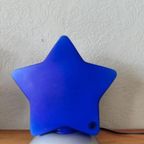 Vintage Ikea Blauwe Ster Lamp Tafellamp thumbnail 3