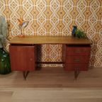 Grote Vintage Bureau Mid-Century Teak thumbnail 3