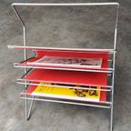 Vintage Magazine Rack Lectuurbak | Voss Germany '60 -'70 thumbnail 5