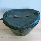 Decoratieve Zwartlederen Hoedendoos thumbnail 6