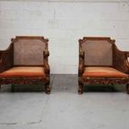 Pair Of Armchairs From The Early 20Th Century thumbnail 17