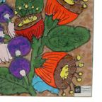 Vintage Heibi Keramische Wanddecoratie Bloemen Duitsland Sixties thumbnail 8