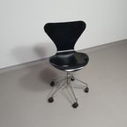 Vintage Draaistoel Model 3117 Van Arne Jacobsen Voor Fritz Hansen thumbnail 4