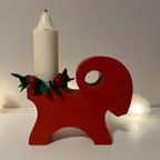 Zweedse Vintage Kerstbok Kandelaar (Julbok) thumbnail 2