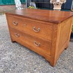 Antieke Lage Ladenkast, Dressoir Tv-muebel, Commode thumbnail 3