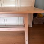 Ikea, Lisabo, Grote Licht Beukenhouten Tafel Met Balk thumbnail 2