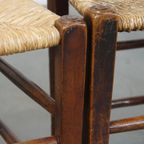 Set Van 4 Verbluffend Mooie 19e Eeuwse Antieke Engelse Eetkamerstoelen Met Rieten Zitting thumbnail 13