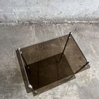 Brass Silver Smoked Glass Side Table thumbnail 12