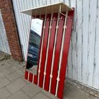 Vintage Wandkapstok Met Spiegel En Hoedenrek thumbnail 3