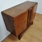 Vintage Art Deco Buffetkast, Dressoir, Wandkast Jules Leleu thumbnail 11