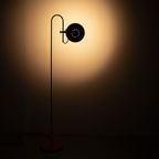 Oranje 70's Vloerlamp Met Verstelbare Bol thumbnail 9