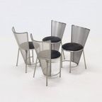 Set Of 4 Sevilla Chairs By Frans Van Praet For Belgo Chrom Belgium 1992 thumbnail 9