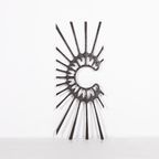 1980’s Sculptural Brutalist Door Fixture/wall Sculpture / Wanddecoratie / Muurdecoratie thumbnail 2