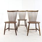3 Pastoe Spijlenstoelen Vintage Stoelen thumbnail 4