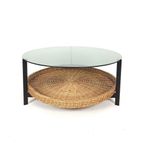 Vintage Coffee Table | Rotan Ronde Salontafel thumbnail 5