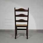 Set Of 2 Oak , Rustic, Farmhouse, Ladderback Dining Chairs With Rush Seats thumbnail 17