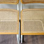 2 Beuken Cesca Stoelen Wit Buisframe Marcel Breuer thumbnail 20