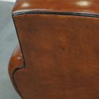 In Zeer Mooie Staat Verkerende Schapenleren Design Fauteuil/ Armchair thumbnail 13