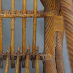 Set Van 2 Luxe Franse Rotan Vintage Design Fauteuils Uit De Jaren ’50 thumbnail 16