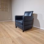 2X Gm Fauteuil - Blauw/Zwart - Leder - Design thumbnail 8