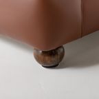 Pair Of Brown Leather Club Armchairs / Fauteuil From 1970’s, Italy thumbnail 8