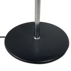 Midcentury Modern - Table Lamp - Black Base That Support A Gray Shade On A Chrome Upright thumbnail 5