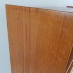 Vintage Deens Teak Kastje | Secretaire Boekenkast thumbnail 10