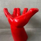 Vintage Hand Chair / Stool Polyester – 1980’s thumbnail 7