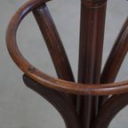Charmante, Sierlijke Staande Bentwood Vintage Kapstok/ Parapluhouder In Thonet Stijl thumbnail 6