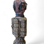 African Sculpture / Multi Material Figure / Height 65 Cm / 1970s thumbnail 8