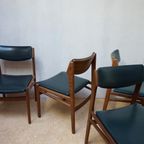 Deense Midcentury Modern Teak Eetkamerstoelen, Set Van 4 thumbnail 5