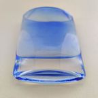 Blue Glass Vase, Krosno Poland, 1980S thumbnail 6