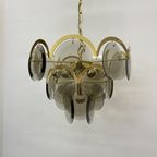 Vistosi Gold Smoked Glass , 1970S Pendant Lamp Hanging Lamp thumbnail 6