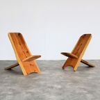 Vintage Stoelen | Palaver Chairs | Brutalist | Zweeds thumbnail 2