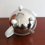 Vintage Theepot Keep Hot Art Deco Stijl, Nederland Jaren '50/'60 thumbnail 6