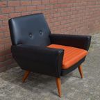 Fauteuil Retro Met Zwarte Skai thumbnail 4