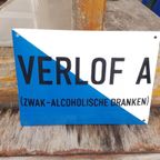 Emaille Bord Verlof A (Zwak Alcoholische Dranken)😎 thumbnail 6