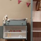 Vintage Commode Met Bladvergroter Groen thumbnail 3