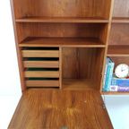 Vintage Deense Teak Houten Wandkast | Wandmeubel thumbnail 4