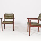 Scandinavian Modern Pair Of Armchairs / Eetkamerstoelen From Facit Atvidaberg, Sweden 1960’S thumbnail 3