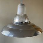 Vintage Lamp Hanglamp Fabriekslamp Frans thumbnail 5