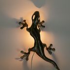 Wandlamp - Salamander - Hagedis - Handmade - Metaal - 90'S thumbnail 7