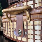 Picknickmand Rotan & Geruit Vintage thumbnail 4