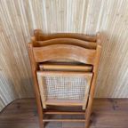 3 Vintage Habitat Klapstoelen Webbing Eetkamerstoelen thumbnail 8