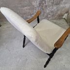 Vintage Fauteuil Met Zachte Teddy Stof thumbnail 8