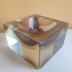 Flavio Poli Murano The Cube Glazen Asbak Vintage Design thumbnail 4