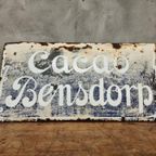 Antiek Emaille Reclamebord Cacao Bensdorp 1900 thumbnail 9